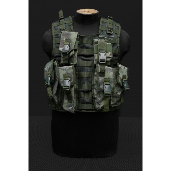 Разгрузочный жилет с подсумками и карманами под плиты, Олива-мультикам - 3574606