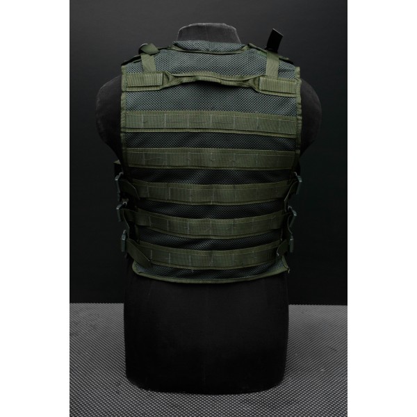 Разгрузочный жилет с подсумками и карманами под плиты, Олива-мультикам - 3574606 Разгрузочный жилет с подсумками и карманами под плиты, Олива-мультикам - 3574606