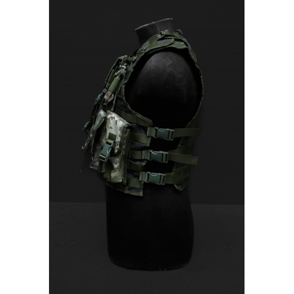 Разгрузочный жилет с подсумками и карманами под плиты, Олива-мультикам - 3574606 Разгрузочный жилет с подсумками и карманами под плиты, Олива-мультикам - 3574606