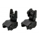 Набор: целик и мушка DLG Tactical (DLG-166) складные на планку Pitcatinny (черный)