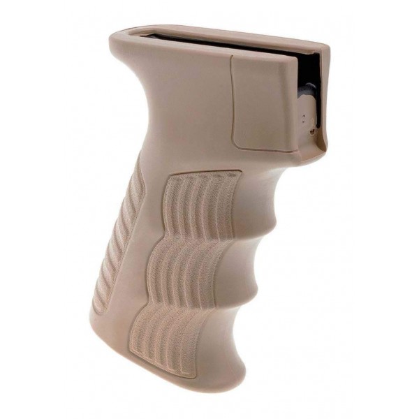 Пістолетна рукоятка DLG Tactical (DLG-098) для АК-47/74 (полімер) гумова, койот - 3574451 Пістолетна рукоятка DLG Tactical (DLG-098) для АК-47/74 (полімер) гумова, койот - 3574451
