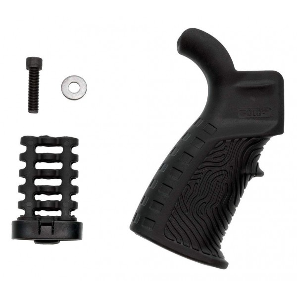Пистолетная рукоятка DLG Tactical (DLG-123) для AR-15 (полимер) обрезиненная, черная - 3574450