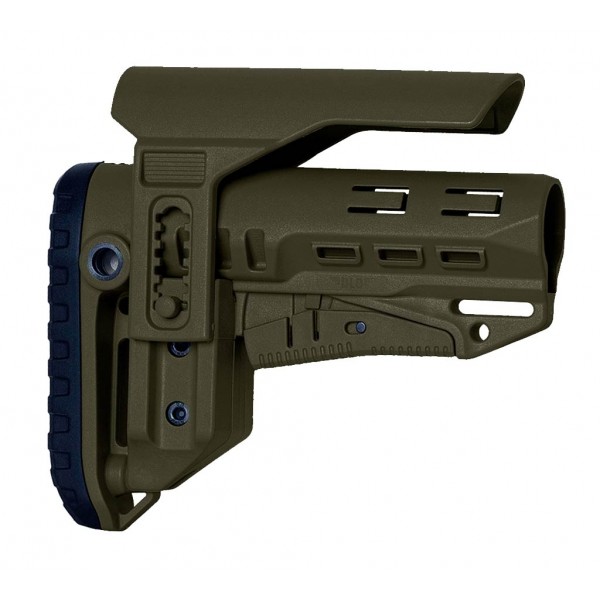 Приклад DLG TBS Compact PCP (Mil-Spec) Olive с регулируемой щекой - 3574424