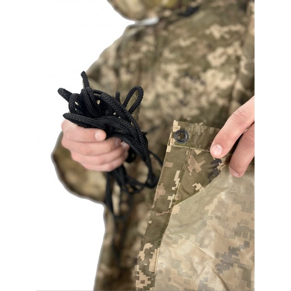 Тактичний пончо ЗСУ (плащ-намет) ТТХ піксель - 3574369 Тактичний пончо ЗСУ (плащ-намет) ТТХ піксель - 3574369