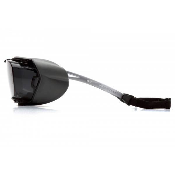 Окуляри захисні з ущільнювачем Pyramex Cappture-Plus (gray) Super Anti-Fog H2MAX, сірі - 3586647