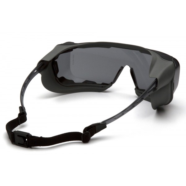 Окуляри захисні з ущільнювачем Pyramex Cappture-Plus (gray) Super Anti-Fog H2MAX, сірі - 3586647