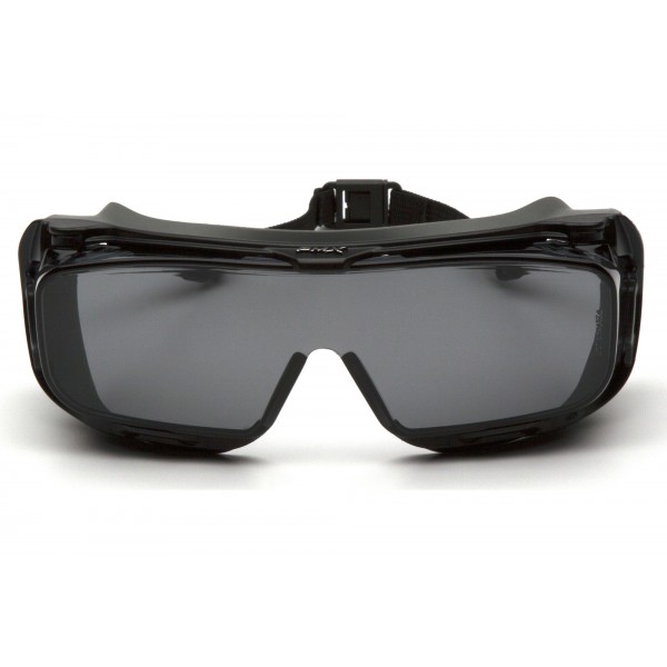 Окуляри захисні з ущільнювачем Pyramex Cappture-Plus (gray) Super Anti-Fog H2MAX, сірі - 3586647