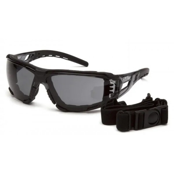 Очки защитные с уплотнителем Pyramex Fyxate (gray) Super Anti-Fog H2MAX, серые - 3574241 Очки защитные с уплотнителем Pyramex Fyxate (gray) Super Anti-Fog H2MAX, серые - 3574241