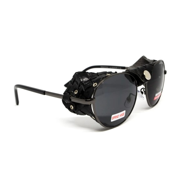 Окуляри захисні Global Vision Aviator-5 GunMetal (gray), сірі в темній оправі зі з'ємним ущільнювачем із синтетичної "шкіри" - 3574238 Окуляри захисні Global Vision Aviator-5 GunMetal (gray), сірі в темній оправі зі з'ємним ущільнювачем із синтетичної "шкіри" - 3574238