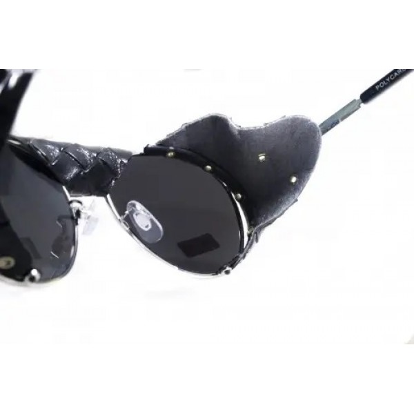 Окуляри захисні Global Vision Aviator-5 (silver mirror) дзеркальні чорні, зі з'ємним ущільнювачем із синтетичної "шкіри" - 3574237 Окуляри захисні Global Vision Aviator-5 (silver mirror) дзеркальні чорні, зі з'ємним ущільнювачем із синтетичної "шкіри" - 3574237