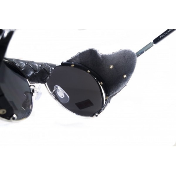 Окуляри захисні Global Vision Aviator-5 (silver mirror) дзеркальні чорні, зі з'ємним ущільнювачем із синтетичної "шкіри" - 3574237 Окуляри захисні Global Vision Aviator-5 (silver mirror) дзеркальні чорні, зі з'ємним ущільнювачем із синтетичної "шкіри" - 3574237