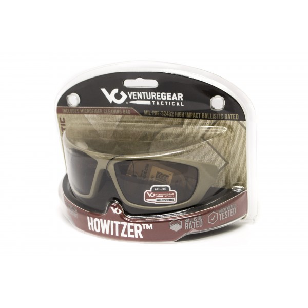 Захисні окуляри Venture Gear Tactical Howitzer Black (bronze) Anti-Fog, коричневі в чорній оправі - 3574216 Захисні окуляри Venture Gear Tactical Howitzer Black (bronze) Anti-Fog, коричневі в чорній оправі - 3574216