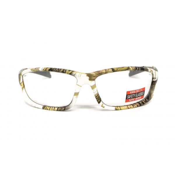 Окуляри захисні Global Vision Hercules-5 White Camo (clear), прозорі в камуфльованій оправі - 3574209 Окуляри захисні Global Vision Hercules-5 White Camo (clear), прозорі в камуфльованій оправі - 3574209