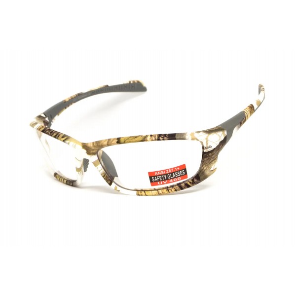 Окуляри захисні Global Vision Hercules-5 White Camo (clear), прозорі в камуфльованій оправі - 3574209 Окуляри захисні Global Vision Hercules-5 White Camo (clear), прозорі в камуфльованій оправі - 3574209