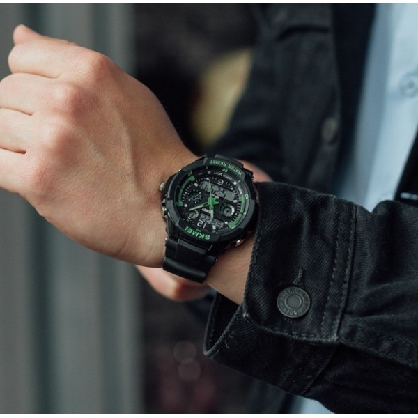Часы тактические Skmei S-Shock Green 0931 - 3574198 Часы тактические Skmei S-Shock Green 0931 - 3574198