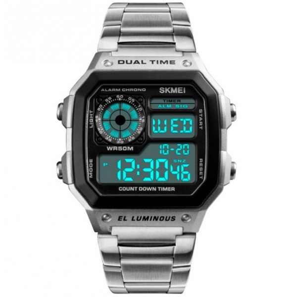 Часы тактические Skmei Ripple Silver 1335S - 3574177