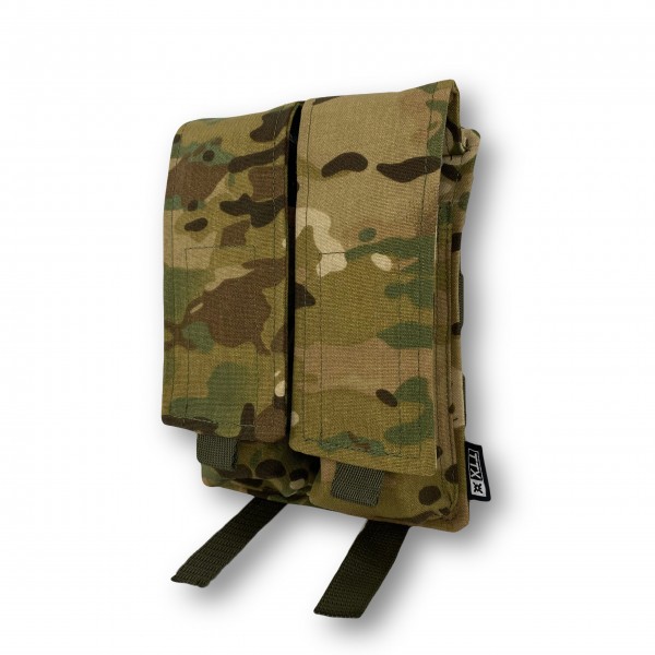 Подсумок закрытый двойной для 2 магазинов АК ТТХ MS Cordura 500D мультикам - 3574164