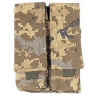 Подсумок закрытый двойной для 2 магазинов АК ТТХ Cordura 500D пиксель