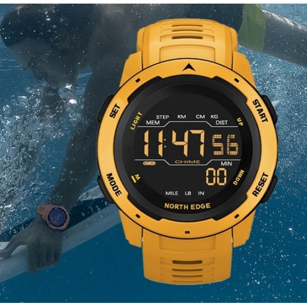 Часы тактические North Edge MARS Pro Yellow 5BAR - 3574133