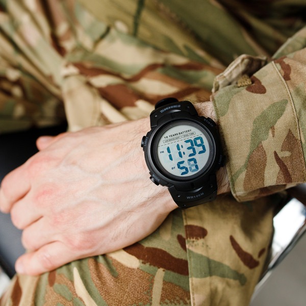 Часы тактические Skmei Neon 10 Bar Black - 3574088