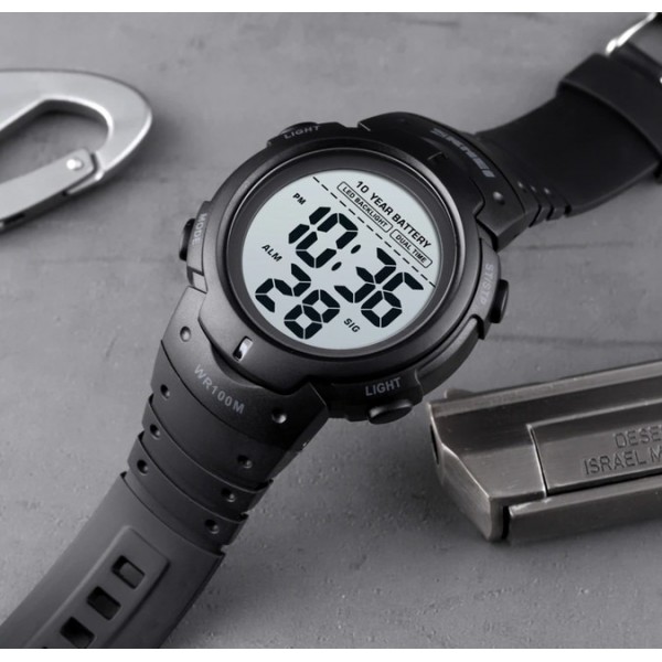 Часы тактические Skmei Neon 10 Bar Black - 3574088