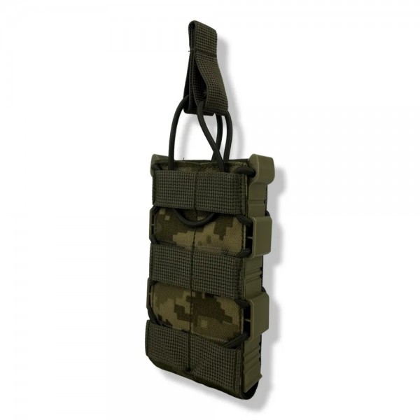 Подсумок под магазин АК с пластиковым бортом uaBRONIK Пиксель - 3573997