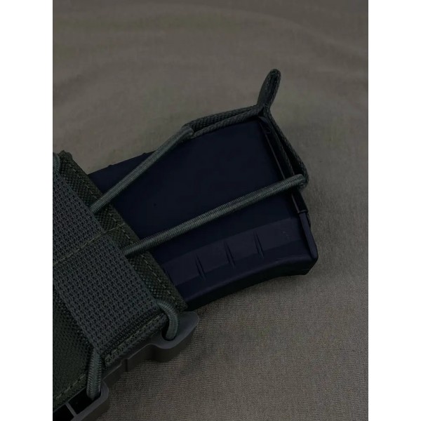 Подсумок под магазин АК с пластиковым бортом uaBRONIK Олива - 3573995