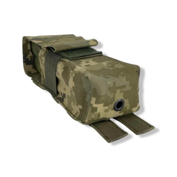 Подсумок двойной Магазин АК Закрытый uaBRONIK Пиксель - 3573994