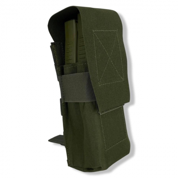 Подсумок двойной Магазин АК Закрытый uaBRONIK Олива - 3573992