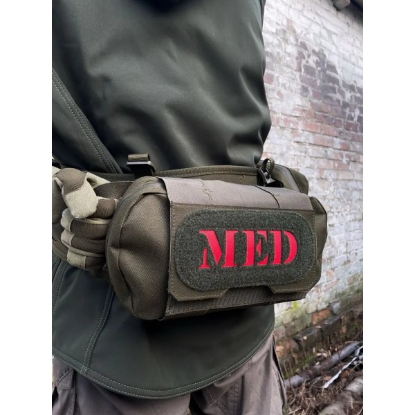 Подсумок медицинский горизонтальный uaBRONIK Олива - 3573976