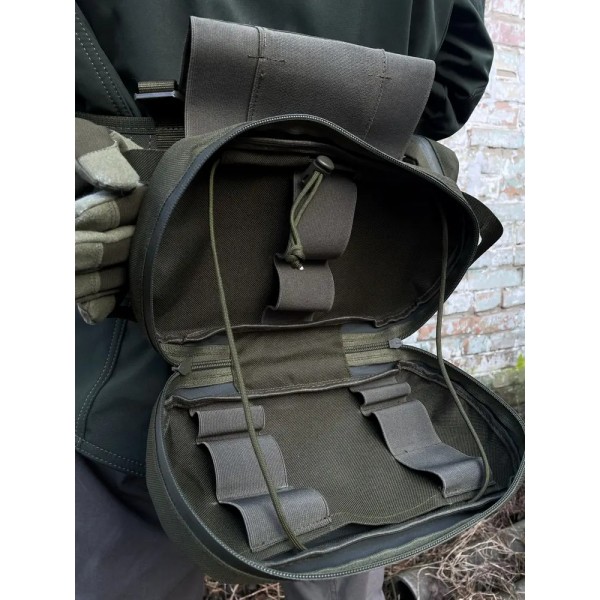 Подсумок медицинский горизонтальный uaBRONIK Олива - 3573976