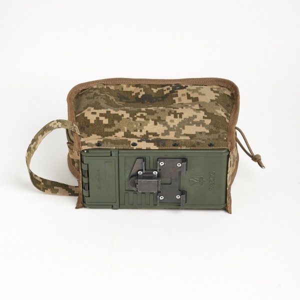 М'який безшумний короб пк/пкм із ручкою перенесення на 200 патронів піксель - 3573950