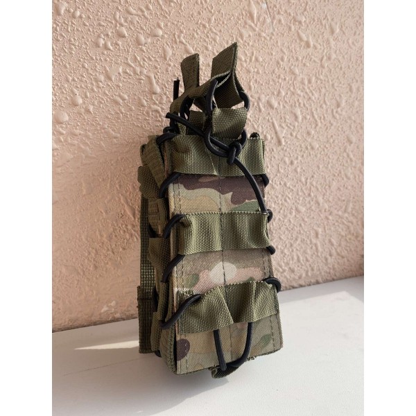 Подвійний штурмовий підсумок для магазинів АК на системі Molle (Мультикам) МК - 3573924 Подвійний штурмовий підсумок для магазинів АК на системі Molle (Мультикам) МК - 3573924