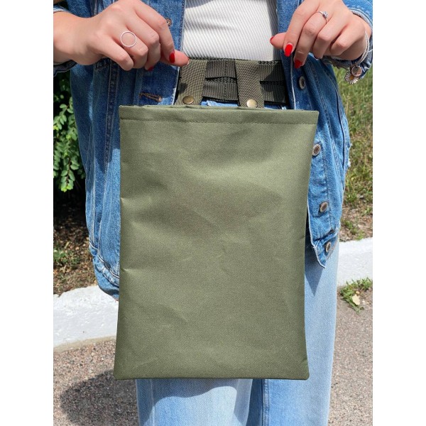 Подсумок для сброса магазинов с подкладкой на кнопках МК Олива - 3573913