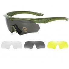 Очки защитные ESS Crossbow с 3 сменными линзами с поляризацией (без Лого) Олива
