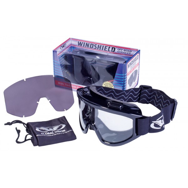 Захисні окуляри Global Vision Wind-Shield KIT Anti-Fog, дві змінні лінзи - 3586661 Захисні окуляри Global Vision Wind-Shield KIT Anti-Fog, дві змінні лінзи - 3586661