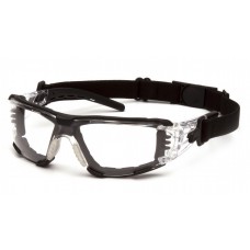 Очки защитные с уплотнителем Pyramex Fyxate (clear) Super Anti-Fog H2MAX, прозрачные