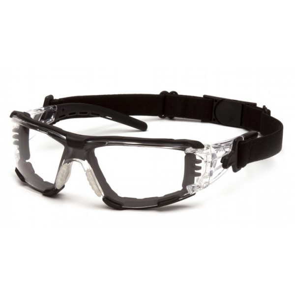 Очки защитные с уплотнителем Pyramex Fyxate (clear) Super Anti-Fog H2MAX, прозрачные - 3574240