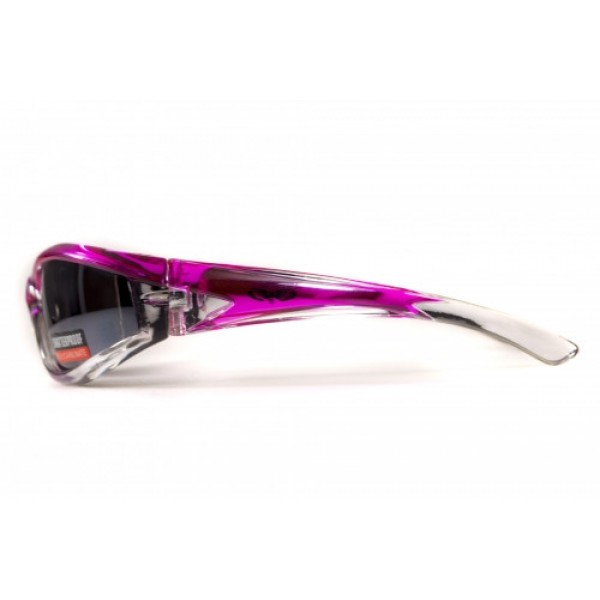 Очки защитные с уплотнителем Global Vision FlashPoint Pink-Silver (silver mirror) зеркальные серые - 3578239 Очки защитные с уплотнителем Global Vision FlashPoint Pink-Silver (silver mirror) зеркальные серые - 3578239