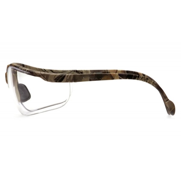Очки защитные в камуфлированной оправе открытые Pyramex Venture-2 Camo Forest (clear) прозрачные - 3573749
