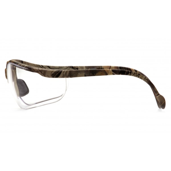 Очки защитные в камуфлированной оправе открытые Pyramex Venture-2 Camo Forest (clear) прозрачные - 3573749