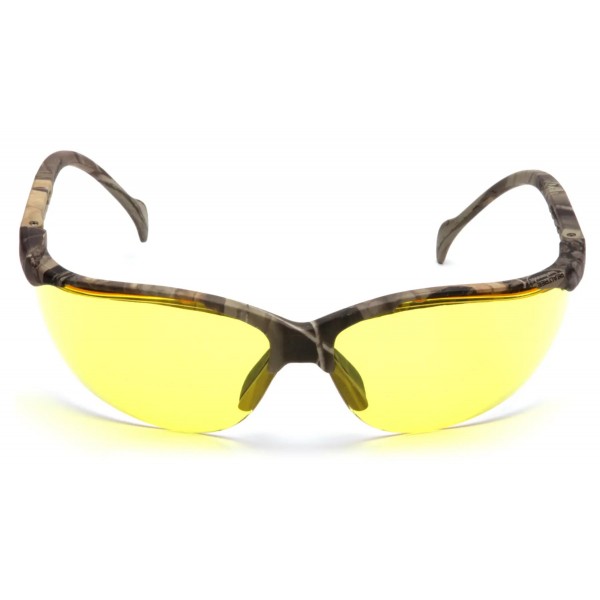 Очки защитные открытые в камуфлированной оправе Pyramex Venture-2 Camo (amber) желтые - 3573748 Очки защитные открытые в камуфлированной оправе Pyramex Venture-2 Camo (amber) желтые - 3573748