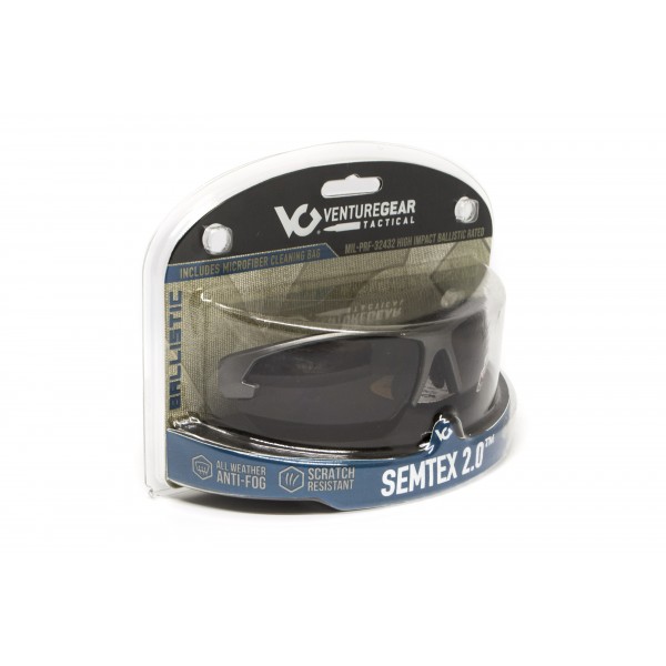 Защитные очки Venture Gear Tactical Semtex 2.0 Gun Metal (forest gray) Anti-Fog, чёрно-зелёные в оправе цвета "тёмный металлик" - 3573738 Защитные очки Venture Gear Tactical Semtex 2.0 Gun Metal (forest gray) Anti-Fog, чёрно-зелёные в оправе цвета "тёмный металлик" - 3573738