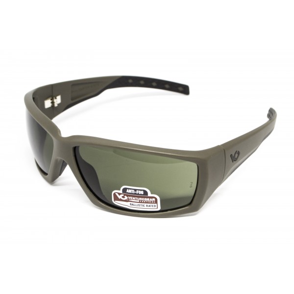 Защитные очки Venture Gear Tactical OverWatch Green (forest gray) Anti-Fog, чёрно-зелёные в зелёной оправе - 3573729
