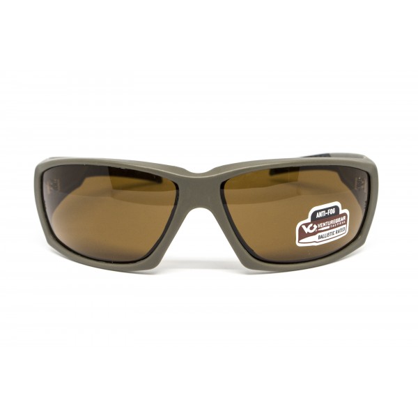 Очки защитные открытые Venture Gear Tactical OverWatch Green (bronze) Anti-Fog, коричневые - 3573728