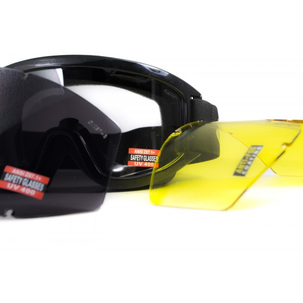 Защитные очки Global Vision Wind-Shield 3 lens KIT Anti-Fog, три сменных линзы - 3574250 Защитные очки Global Vision Wind-Shield 3 lens KIT Anti-Fog, три сменных линзы - 3574250