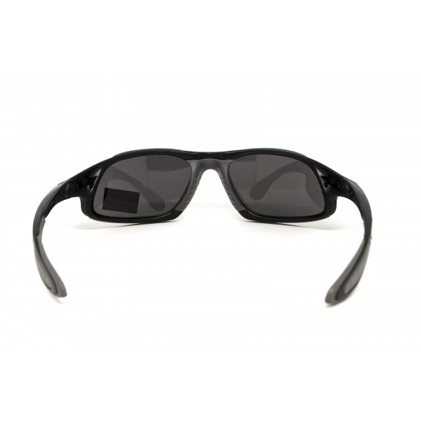 Окуляри захисні Global Vision Code-8 (smoke), сірі в чорній матовій оправі - 3573698 Окуляри захисні Global Vision Code-8 (smoke), сірі в чорній матовій оправі - 3573698