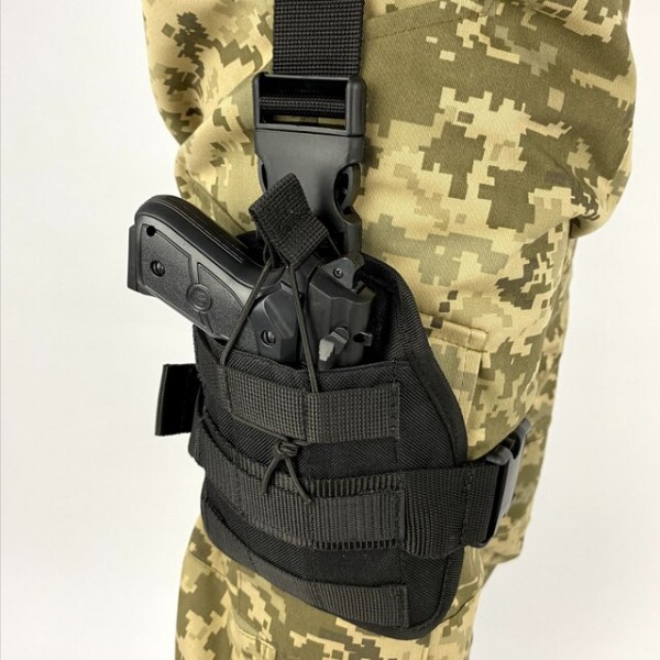 Кобура набедренная для ПМ с Molle черная ТТХ - 3573669 Кобура набедренная для ПМ с Molle черная ТТХ - 3573669