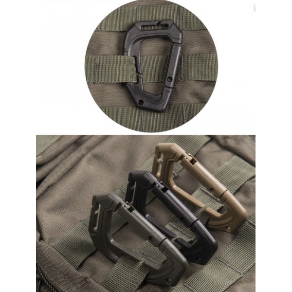 Карабін тактичний Molle чорний 2 шт Mil Tec Німеччина - 3555772 Карабін тактичний Molle чорний 2 шт Mil Tec Німеччина - 3555772