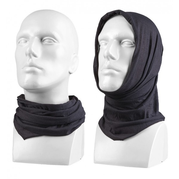 Мультифункциональный черный шарф-труба Mil-tec Германия - 2588032 Мультифункциональный черный шарф-труба Mil-tec Германия - 2588032